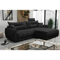 ECKSOFA FRESH Anthrazit Struktur  - Anthrazit/Beige, Design, Kunststoff/Textil (264/195cm) - MID.YOU