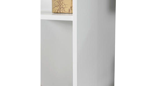 MIDISCHRANK 40/120/30 cm  - Eschefarben/Weiß, KONVENTIONELL, Glas/Holzwerkstoff (40/120/30cm) - Voleo