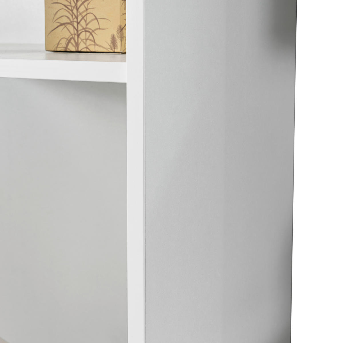 MIDISCHRANK 40/120/30 cm  - Eschefarben/Weiß, KONVENTIONELL, Glas/Holzwerkstoff (40/120/30cm) - Voleo