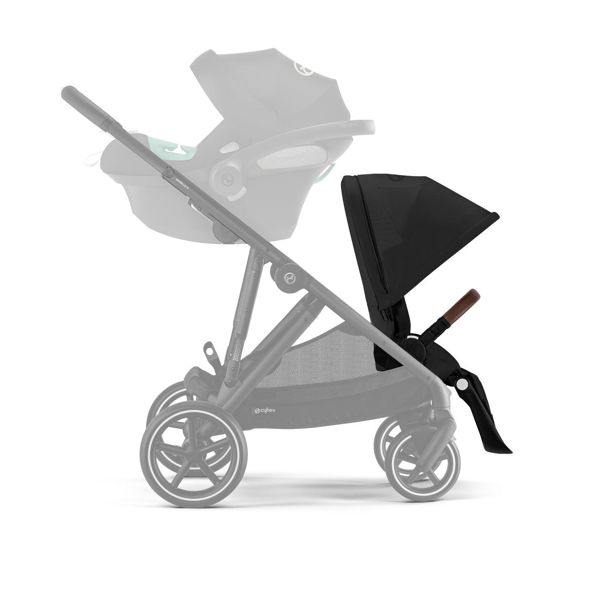 DJEČJA KOLICA  GAZELLE S  - crna, Basics, tekstil/metal (93-106/65/100-110cm) - Cybex