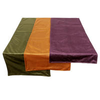 BORDSLÖPARE textil grön, bordeaux, currygul  - bordeaux/grön, Basics, textil (138,4/0,5/40,6cm)