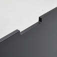 HIGHBOARD  in 120/130/40 cm  - Anthrazit/Schwarz, Design, Holzwerkstoff/Metall (120/130/40cm) - Novel