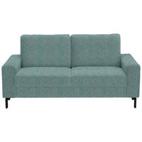 2-SITZER-SOFA in Flachgewebe Salbeigrün  - Salbeigrün/Schwarz, Design, Textil/Metall (178/86/97cm) - Hom`in
