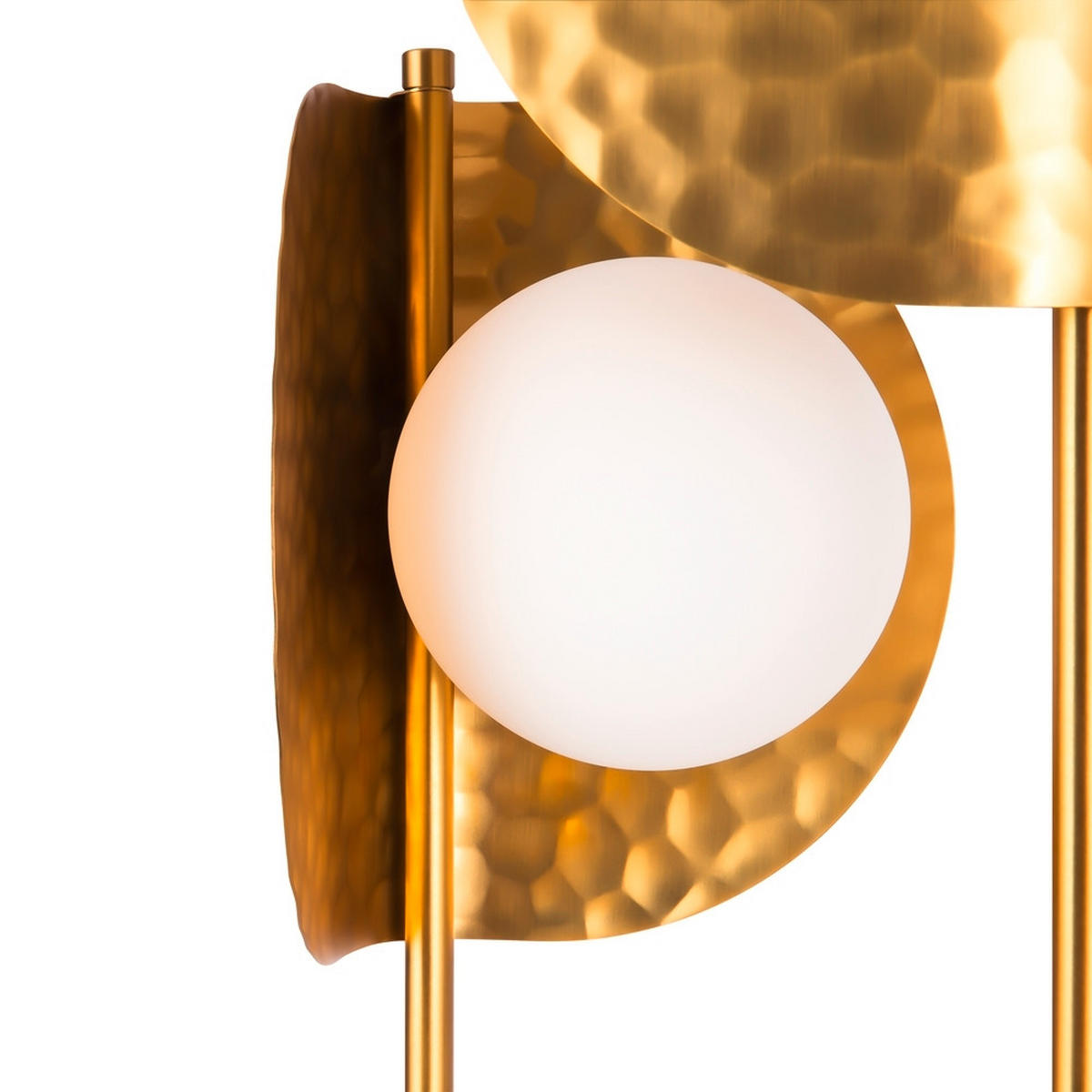 VÄGGLAMPA 21,5/17/56,4 cm   - vit/mässingsfärgad, Modern, metall/glas (21,5/17/56,4cm) - MAYTONI