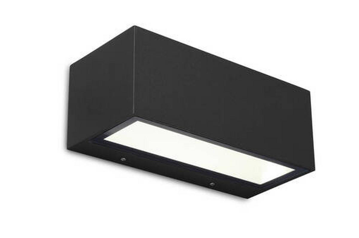 AUßENWANDLEUCHTE   - Schwarz, Basics, Metall (8,5/22/10,3cm)
