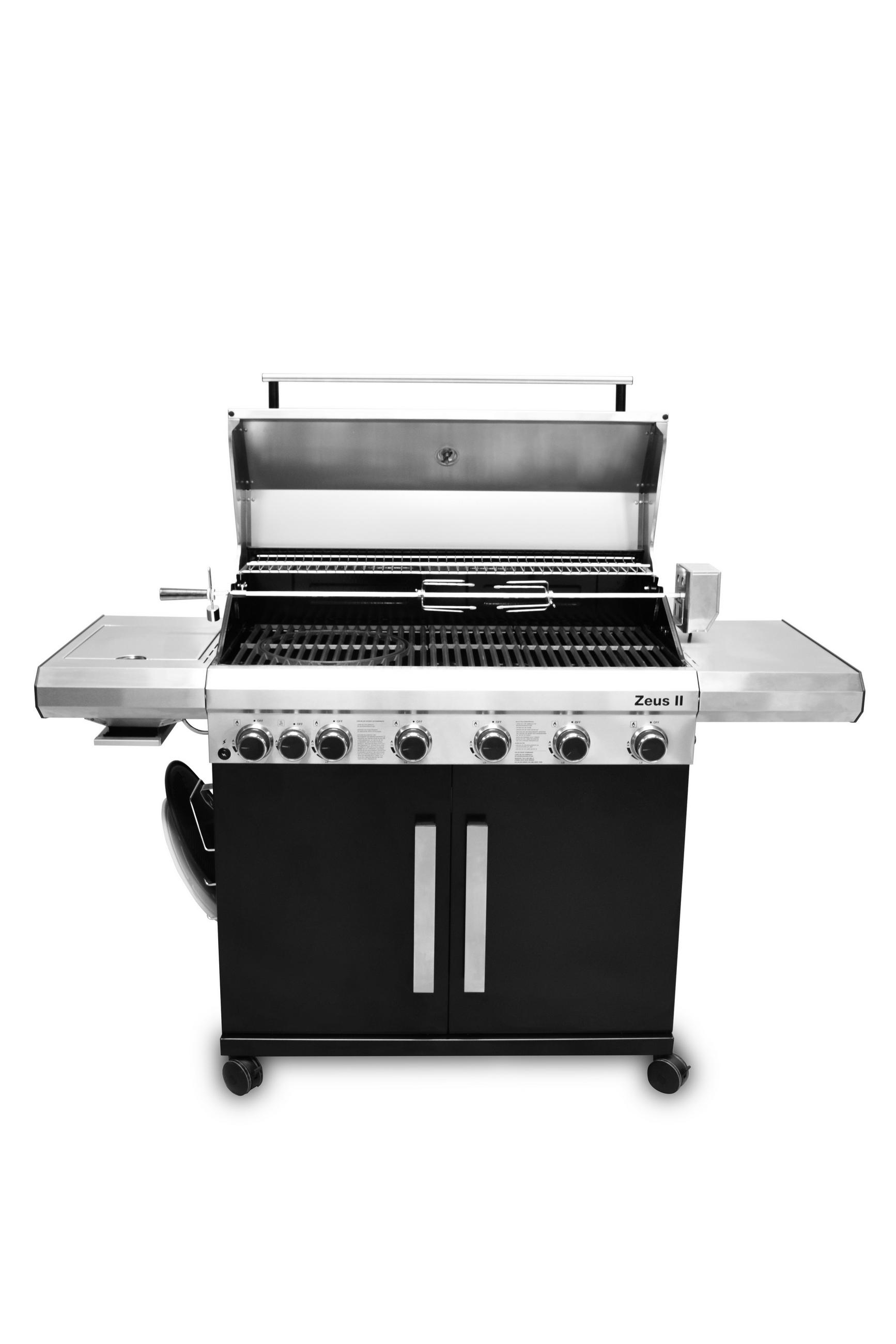 GASGRILL Schwarz, Silberfarben - Silberfarben/Schwarz, Basics, Metall (157/116/60cm) - Homeware