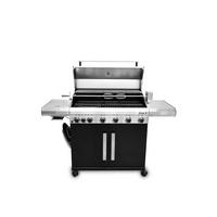 GASGRILL  Schwarz, Silberfarben  - Silberfarben/Schwarz, Basics, Metall (157/116/60cm) - Ambia Garden