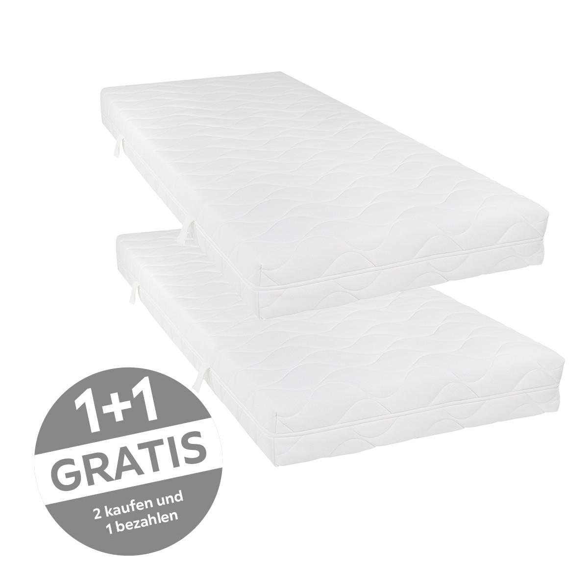 Livetastic Taschenfederkernmatratze PHB Comfort H3 Weiß 90x200 cm