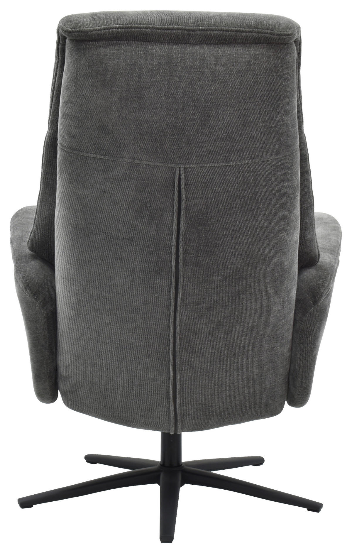 RELAXSESSELSET RELAVO Webstoff Hocker    - Schwarz/Grau, Design, Textil/Metall (72/109/86/111/81cm) - Livetastic