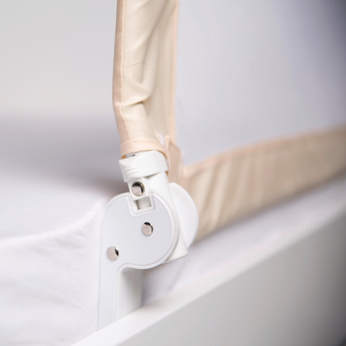 BETTSCHUTZGITTER 150/40 cm  - Beige, Basics, Textil/Metall (150/40cm) - Roba