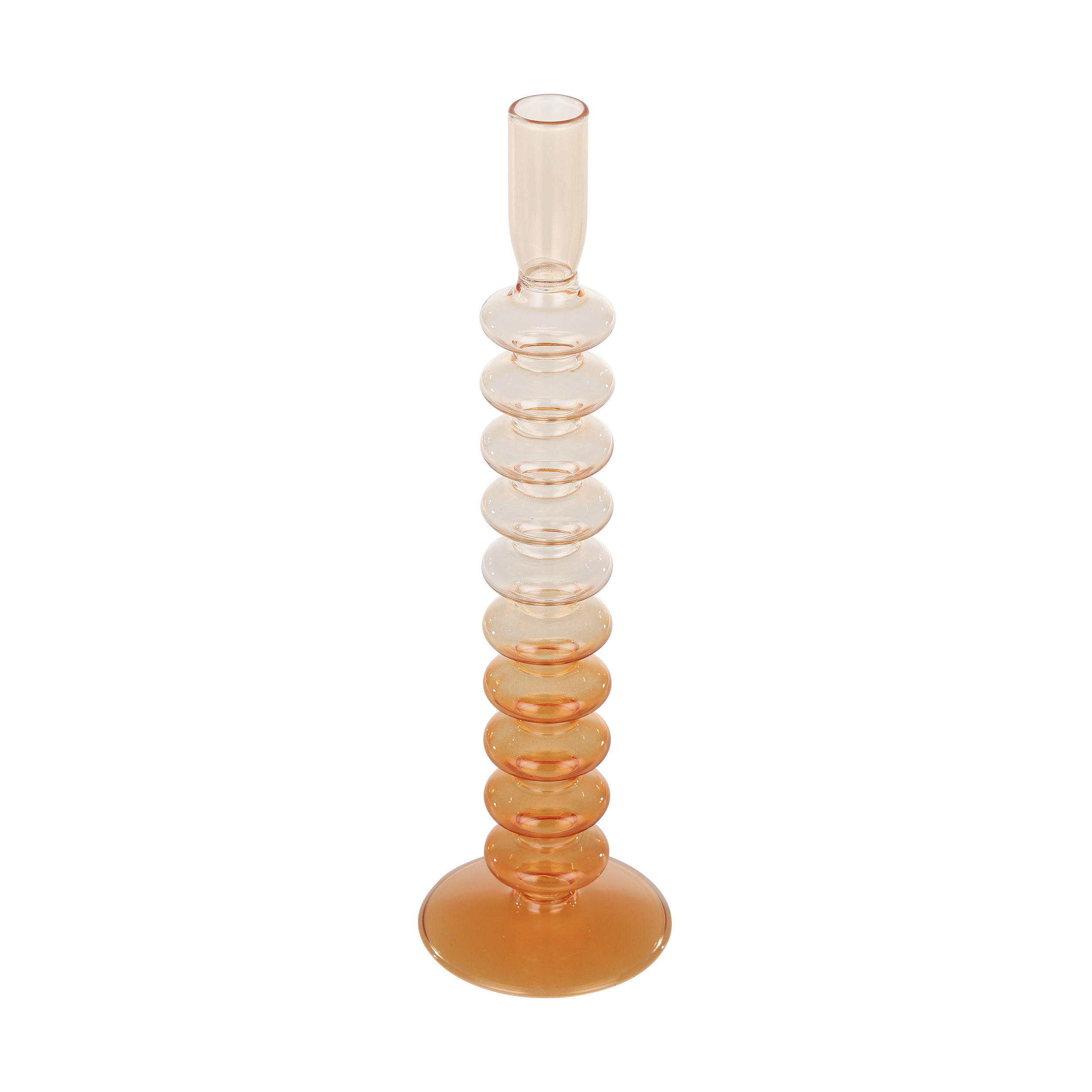 STABKERZENHALTER - Pink/Rot, LIFESTYLE, Glas (9/29,5cm)