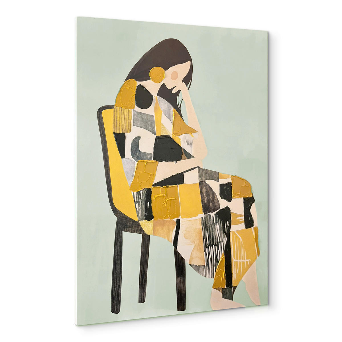 LEINWANDBILD Frauen 70/100 cm  - Multicolor, Basics, Holz/Textil (70/100cm)