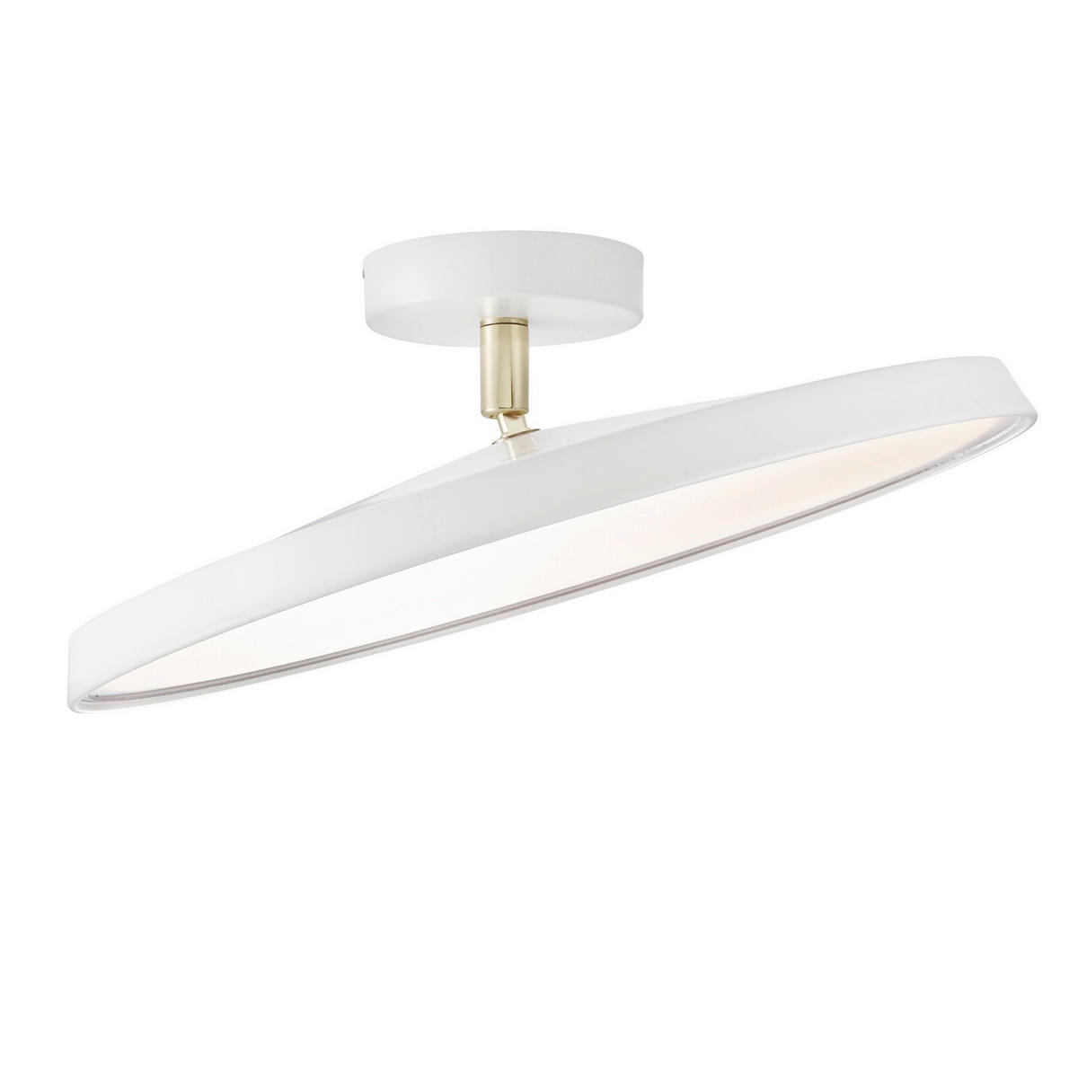 LED-DECKENLEUCHTE 38,5/11,8 cm   - Weiß, KONVENTIONELL, Metall (38,5/11,8cm) - Nordlux