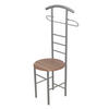 HERRENDIENER in Nussbaumfarben, Alufarben   - Nussbaumfarben/Alufarben, Design, Holzwerkstoff/Metall (47/53/118cm) - MID.YOU