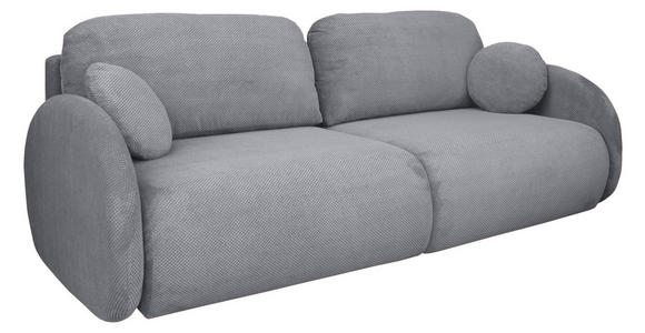 SCHLAFSOFA Chenille Grau - Schwarz/Grau, KONVENTIONELL, Kunststoff/Textil (222/90/100cm) - Carryhome