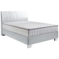 BOXSPRINGBETT 120/200 cm  in Mintgrau  - Mintgrau/Chromfarben, KONVENTIONELL, Kunststoff/Textil (120/200cm) - Hom`in