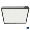 FÜRDŐSZOBAI MENNYEZETI LÁMPA - króm/fehér, Basics, műanyag/fém (28/2,5/28cm)