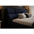 POLSTERBETT 140/200 cm,  in Dunkelblau,  - Schwarz/Dunkelblau, Design, Kunststoff/Textil (140/200cm) - Esposa