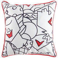 KISSENHÜLLE FACES 50/50 cm  - Multicolor, Design, Textil (50/50cm) - BRITTO