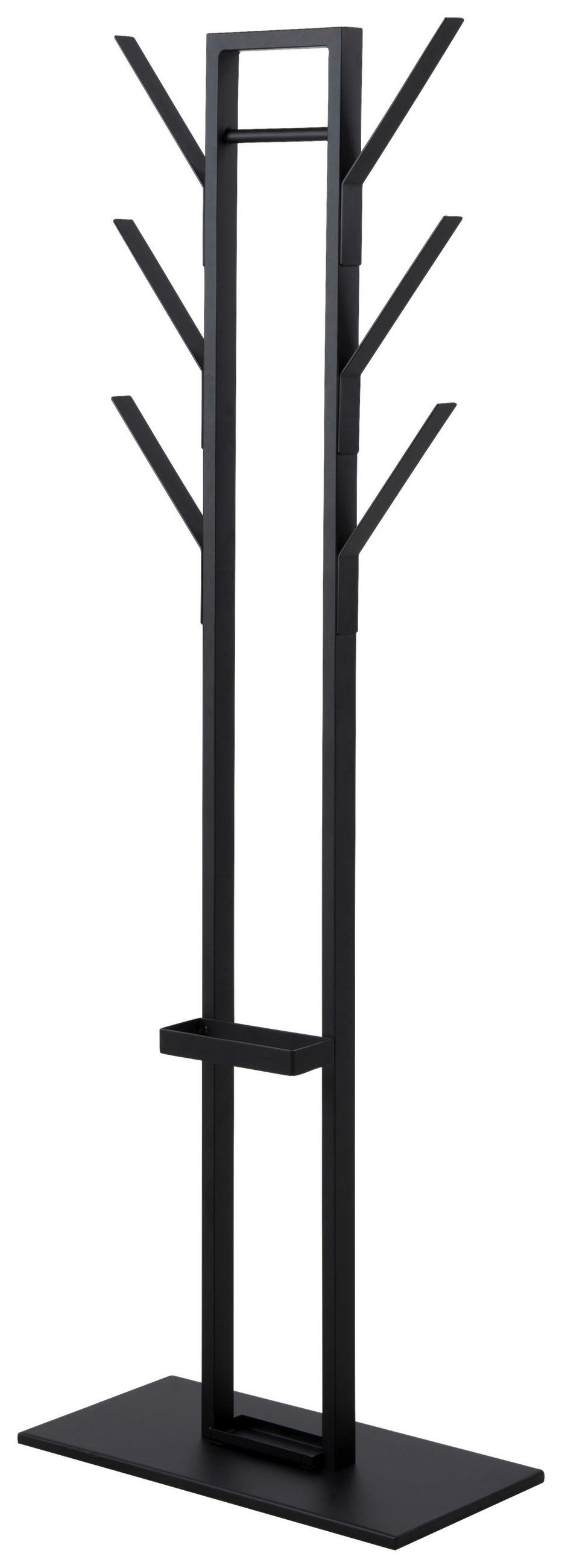 GARDEROBENSTÄNDER in Schwarz 56/165/28 cm   - Schwarz, Basics, Metall (56/165/28cm)