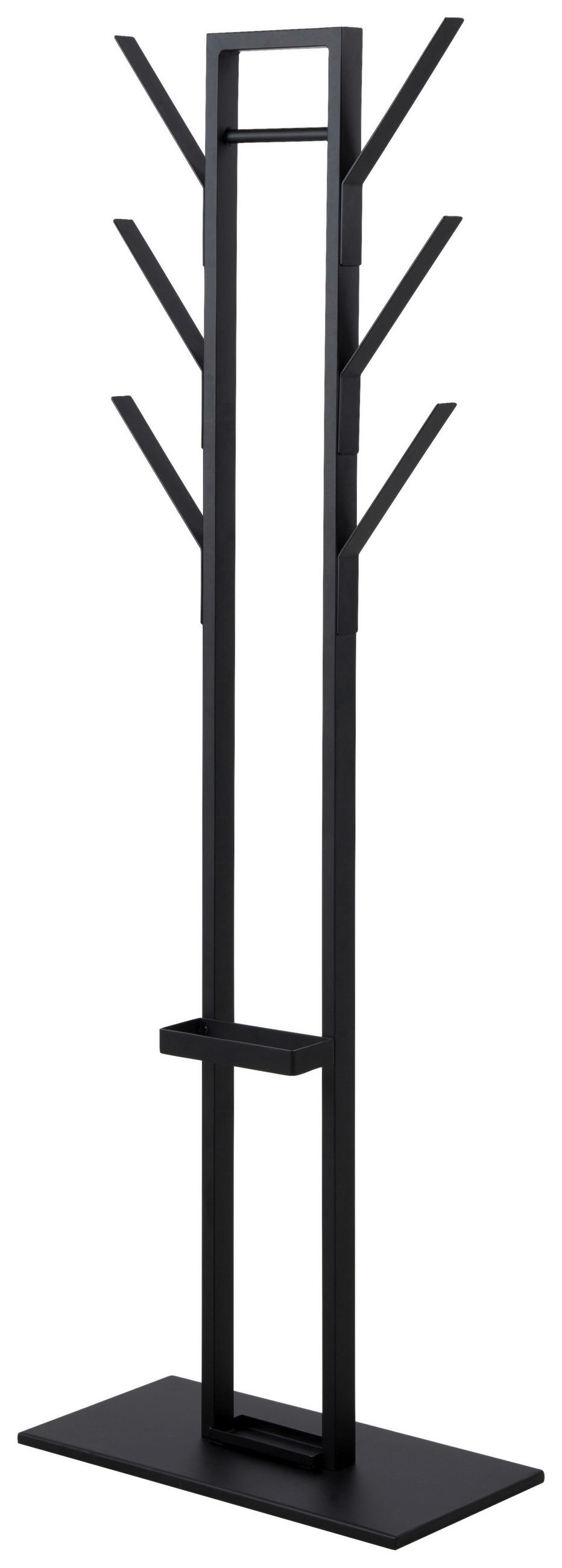 GARDEROBENSTÄNDER in Schwarz 56/165/28 cm   - Schwarz, Basics, Metall (56/165/28cm)