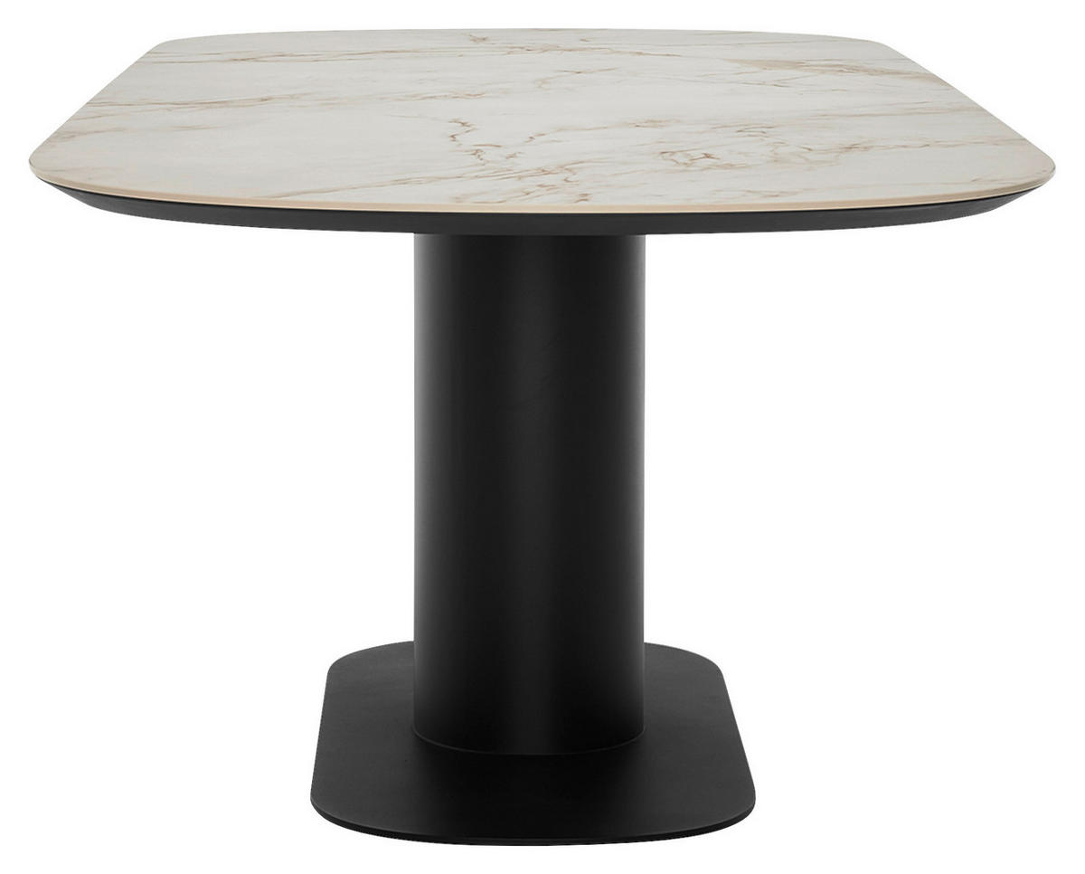 ESSTISCH - Anthrazit/Beigebraun, Design, Stein/Metall (240/100/77cm) - Musterring