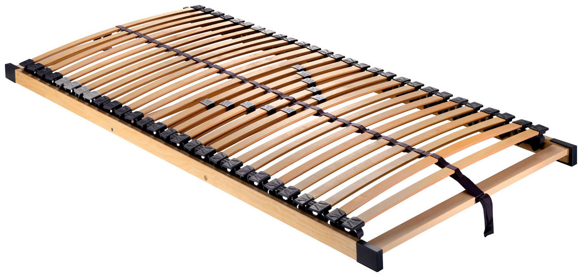 LATTENROSTSET 200/200 cm  - Birkefarben/Buchefarben, Basics, Holz/Kunststoff (200/200cm) - Sleeptex