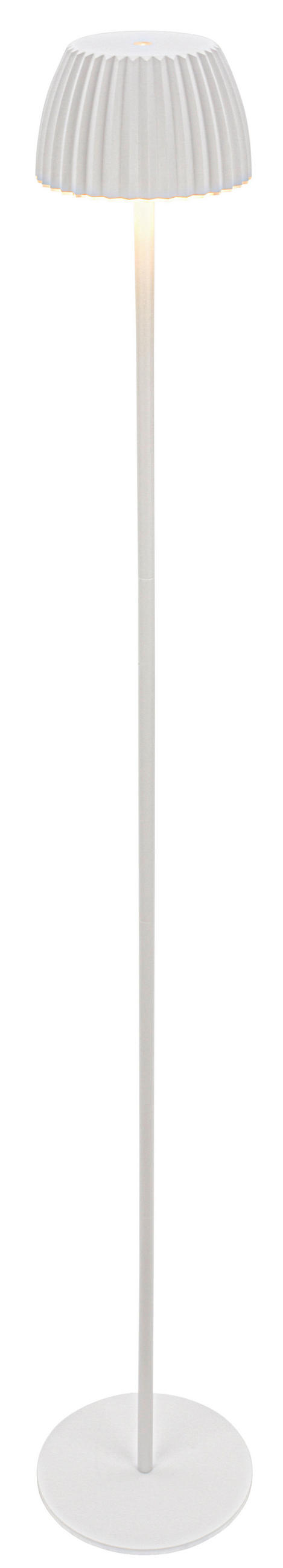 AKKU-STEHLEUCHTE 19/123,5 cm    - Weiß, Basics, Kunststoff/Metall (19/123,5cm)