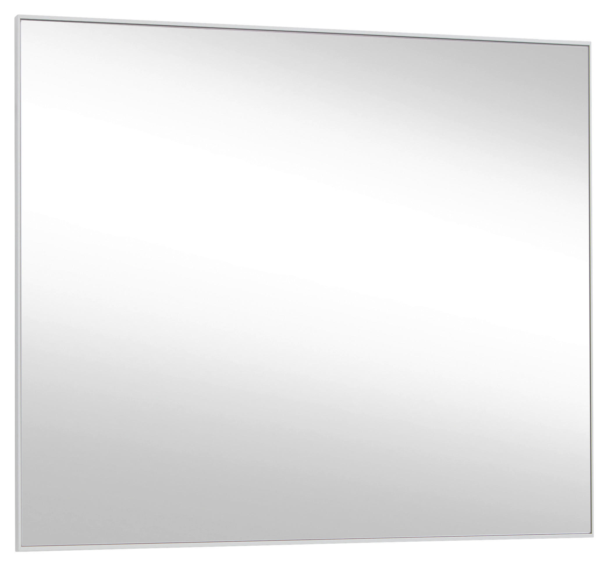 STENSKO OGLEDALO, 80/60/3 cm steklo  - barve aluminija, Design, steklo/leseni material (80/60/3cm) - Novel