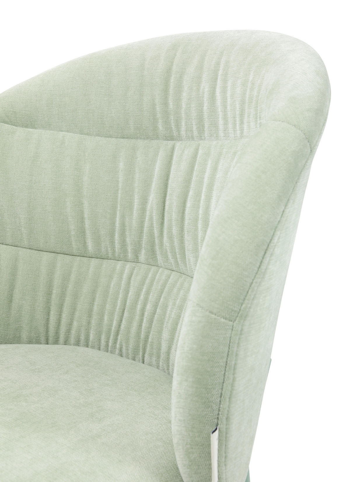 STUHL  in Stahl Chenille Metall, Textil  - Salbeigrün, Basics, Textil/Metall (51/83/59cm) - Tom Tailor