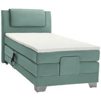BOXSPRINGBETT 100/200 cm  in Petrol  - Silberfarben/Petrol, Konventionell, Kunststoff/Textil (100/200cm) - Esposa