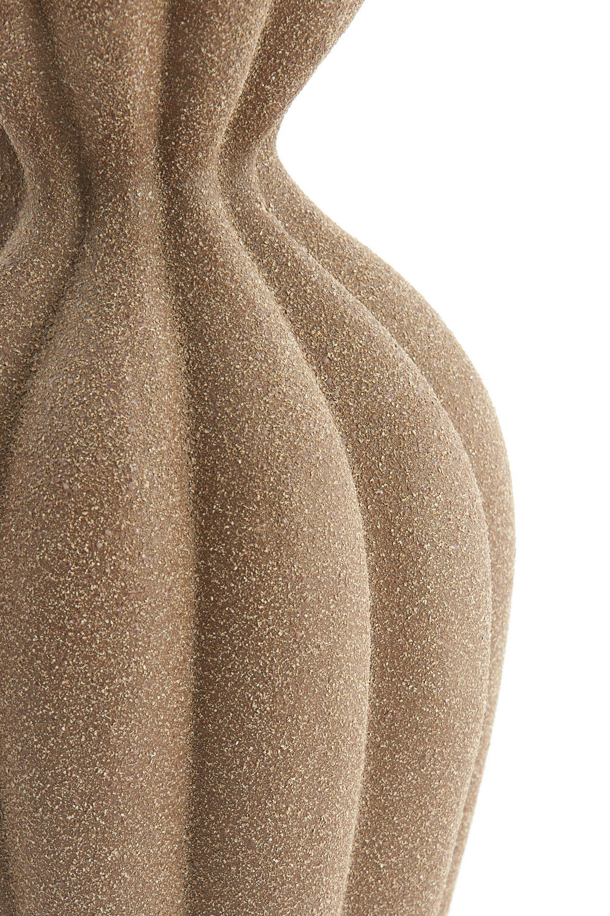 DEKOVASE  - Braun, Basics, Keramik (19/19/35,5cm) - Light & Living