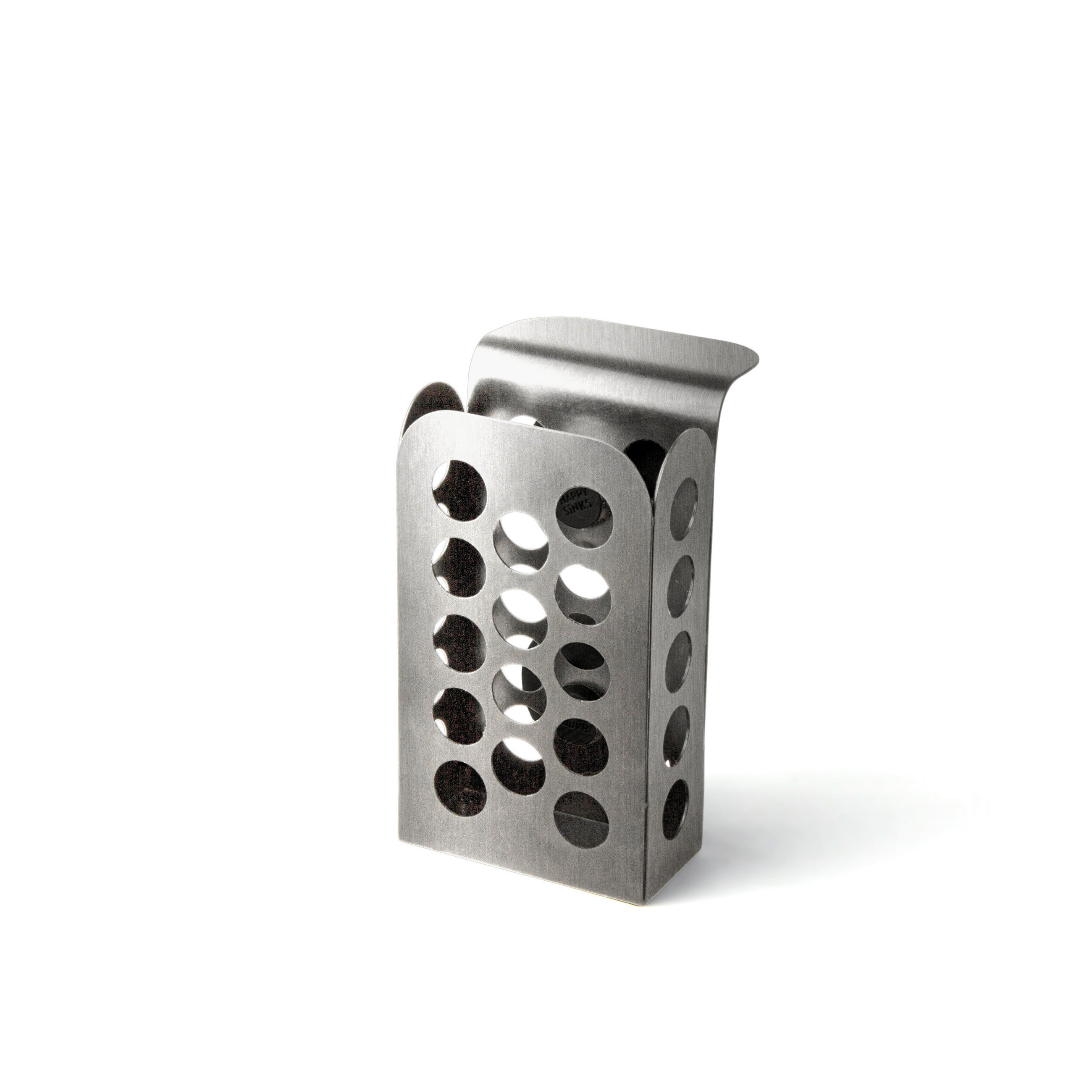 KÜCHENUTENSILIENHALTER - Edelstahlfarben, Basics, Metall (7/12/7cm) - HAPPY SINKS