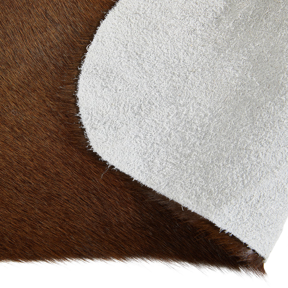 RINDERFELL 160/250 cm  - Braun/Naturfarben, Basics, Leder/Fell (160/250cm) - Linea Natura