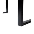 ESSTISCH 180/90/76 cm Echtholz  Holz, Metall Schwarz, Akaziefarben  - Schwarz/Akaziefarben, Design, Holz/Metall (180/90/76cm) - Carryhome