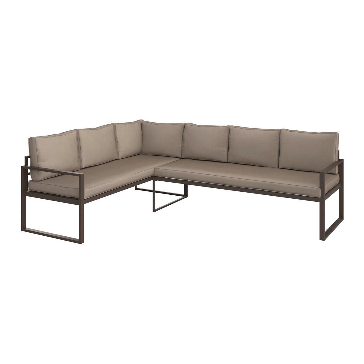 LOUNGE ÉTKEZŐGARNITÚRA  176/240,5 cm   - barna, Modern, műanyag/fém (176/240,5cm) - Ambia Garden
