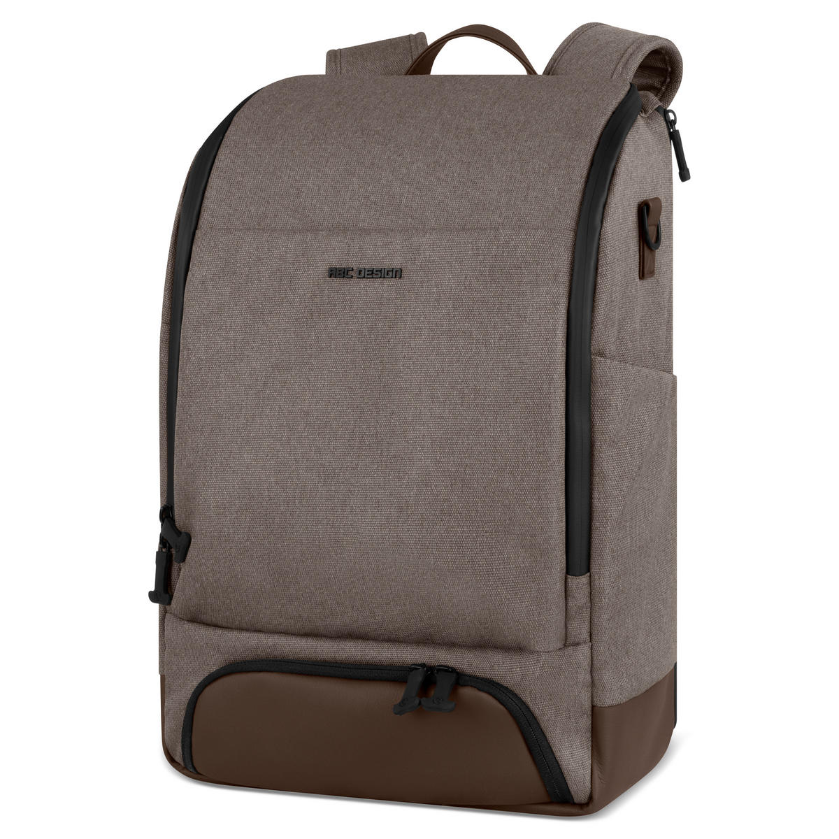 WICKELRUCKSACK Active  - Graubraun, Basics, Textil (44/30/17cm) - ABC Design