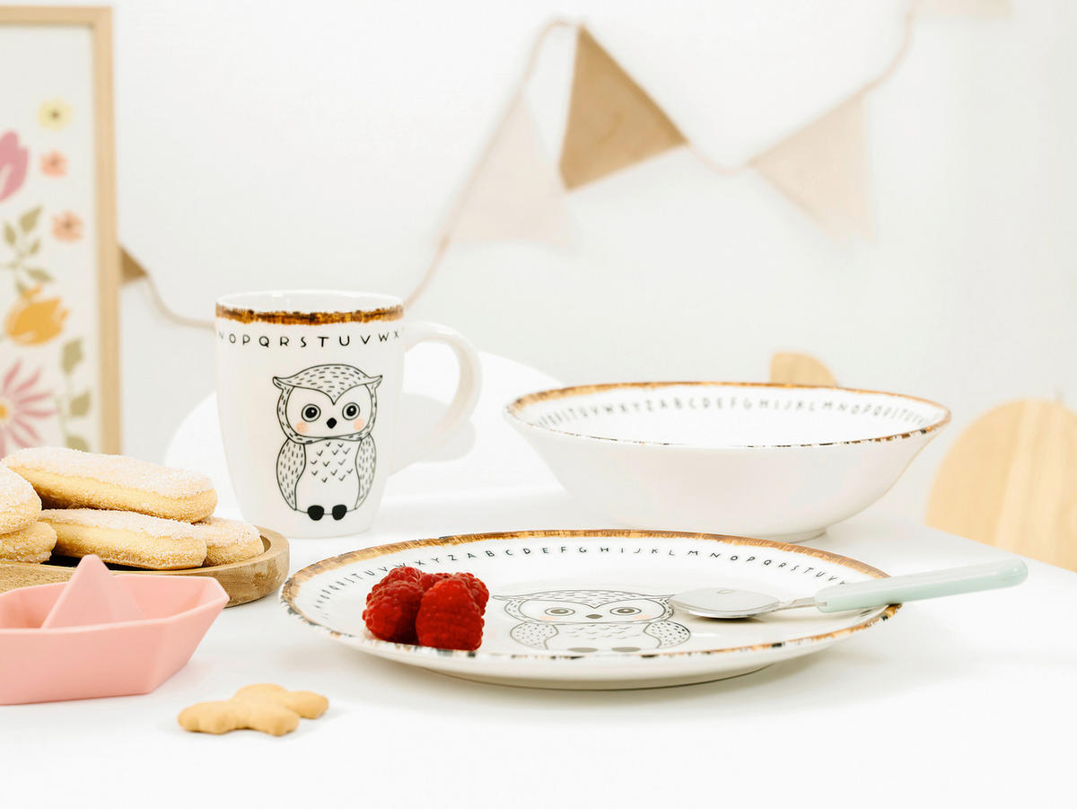 KINDERGESCHIRRSET 3-teilig  - Multicolor, Basics, Keramik - Creatable