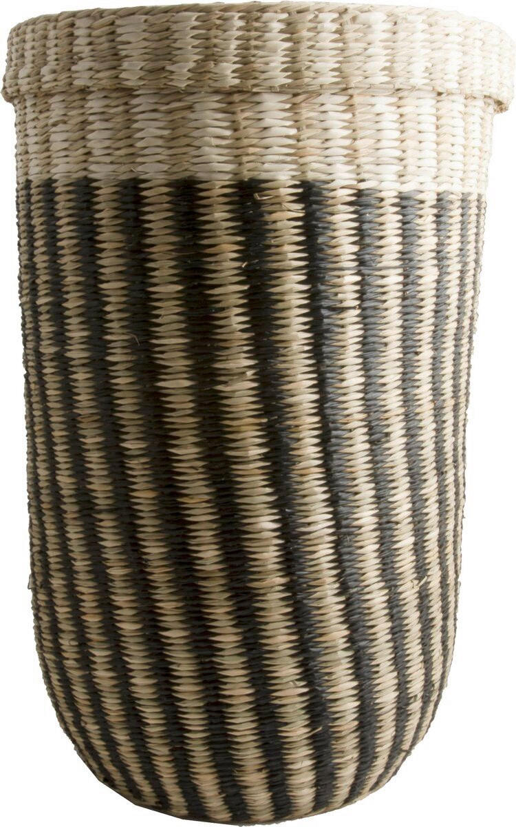 KOŠARA  35/35/55 cm      - črna/bež, Basics, naravni materiali (35/35/55cm)