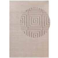 TEPPICH 200/280 cm Perles Creme, Beige rechteckig  - Beige/Creme, Basics, Kunststoff (200/280cm) - Elle Decoration