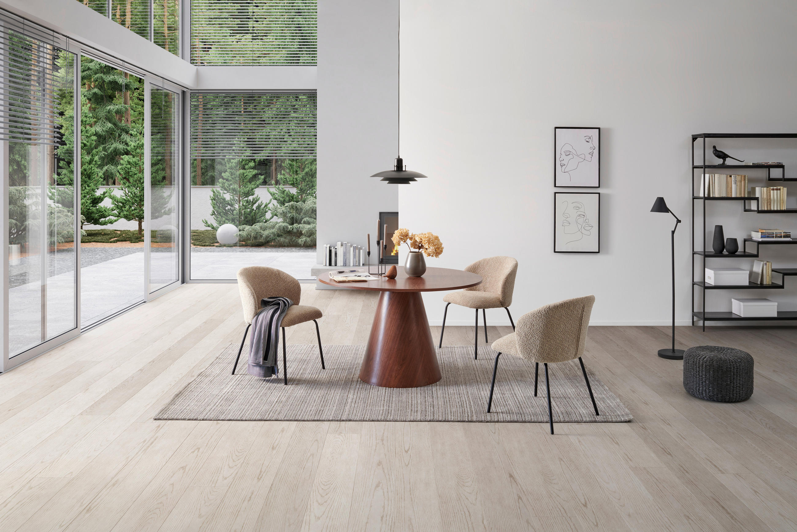 ESSTISCH in Holzwerkstoff  - Walnussfarben, MODERN, Holzwerkstoff (120/75/120cm) - MID.YOU