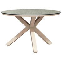 GARTENTISCH 120/120/75 cm Metall, Kunststoff rund  - Champagner/Anthrazit, Basics, Kunststoff/Metall (120/120/75cm) - Tierra Outdoor