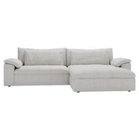 ECKSOFA  in Webstoff Grau  306/198 cm  - Schwarz/Grau, MODERN, Kunststoff/Textil (306/198cm) - Carryhome