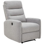 FERNSEHSESSEL  mit Webstoff Hellgrau  - Hellgrau/Schwarz, Design, Kunststoff/Textil (78/105/94cm) - Carryhome