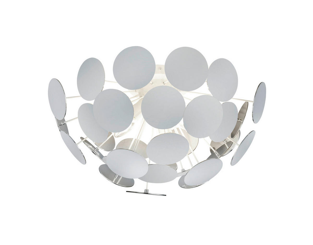 TAKLAMPA Discalgo 54/30 cm  - vit, Design, metall/plast (54/30cm) - Trio Leuchten