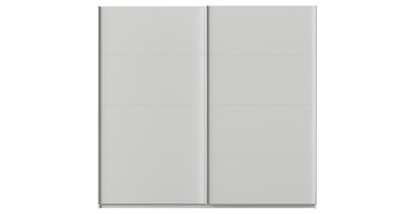 SCHWEBETÜRENSCHRANK  in Seidengrau  - Seidengrau/Alufarben, KONVENTIONELL, Holzwerkstoff/Metall (225/229/62cm) - Xora