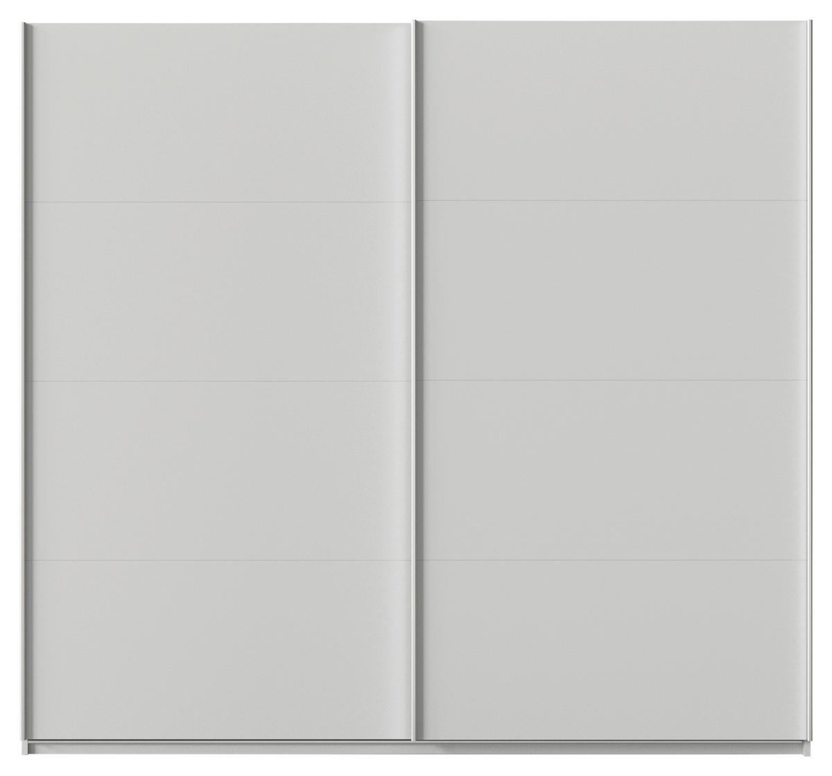 SCHWEBETÜRENSCHRANK  in Seidengrau  - Seidengrau/Alufarben, KONVENTIONELL, Holzwerkstoff/Metall (225/229/62cm) - Xora