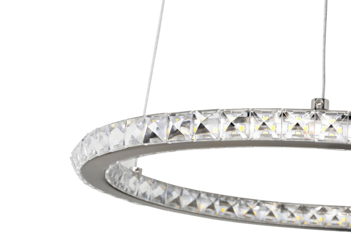 VISEČA LED-SVETILKA   40 W/4700 lm/4000 K/220-240 V/ - barve niklja, Basics, kovina/umetna masa (50/120cm) - Novel