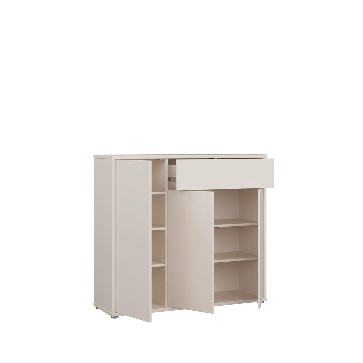 SCHUHSCHRANK Sandfarben  - Sandfarben/Grau, MODERN, Holzwerkstoff/Metall (109,2/99,1/34,9cm) - Carryhome