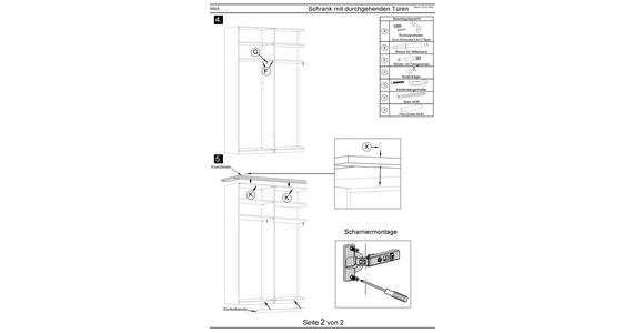 DREHTÜRENSCHRANK in Taupe, Eichefarben - Taupe/Eichefarben, KONVENTIONELL, Holz/Holzwerkstoff (250/229/59cm) - Dieter Knoll
